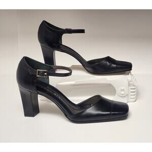 Gianni Bini Brody Navy Blue D'Orsay Slingback Pump Heel Dress Shoes Size 9M